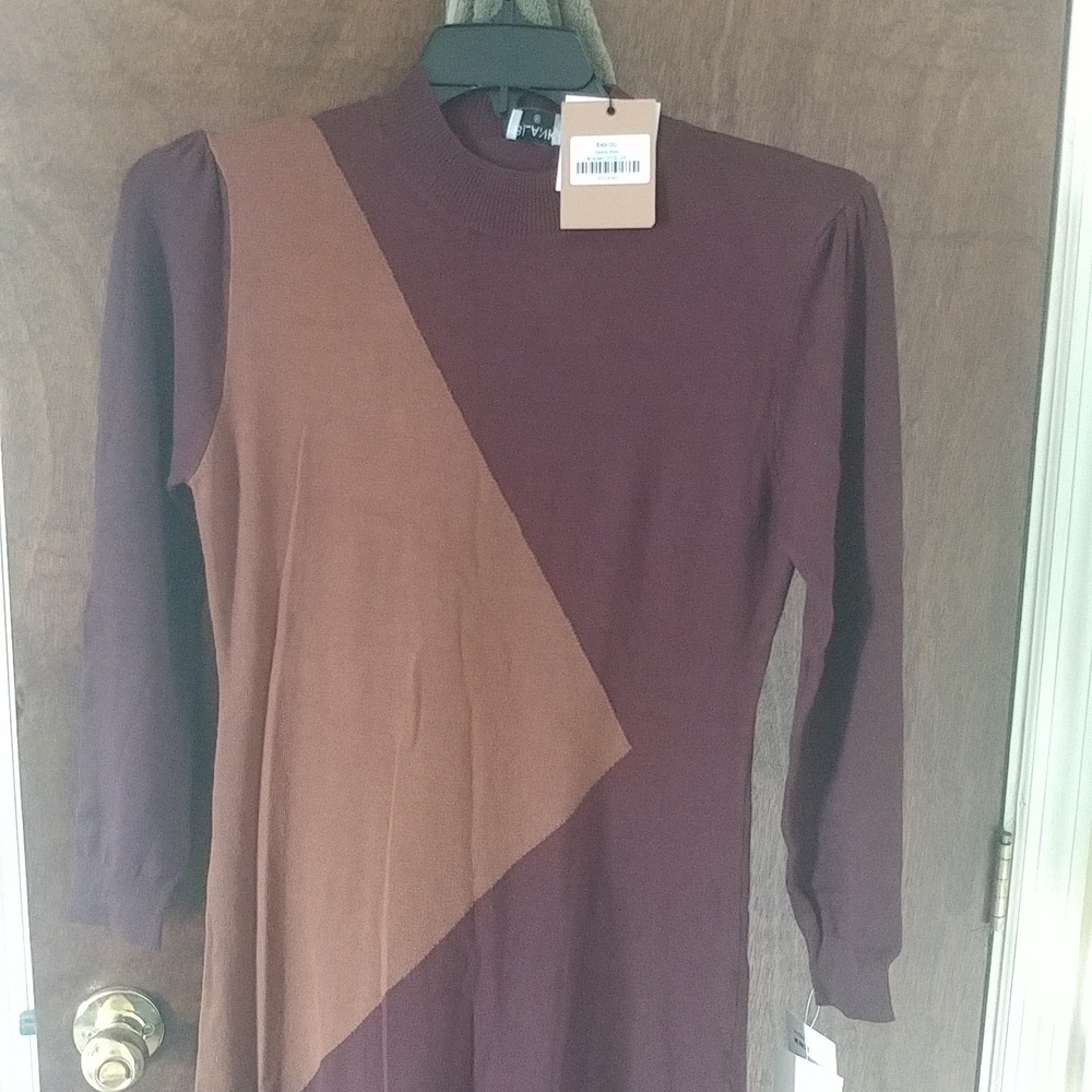 Blank NYC-Asymmetrical Dress in brown